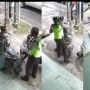 Apes! Hendak Kabur dari Tilang Polisi, Pengendara Sepeda Motor Ini Malah Jatuh Terjungkal