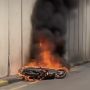Sebuah Motor Matic Terbakar di Underpass Mal Gandaria City, Diduga Karena Korsleting Kabel