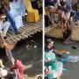 Apes! Udah Dandan Maksimal, Emak-emak Ini Nyemplung Bareng ke Sungai saat Lagi Makan di Acara Hajatan