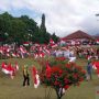 1.001 Bendera Merah Putih Berkibar di Gedung Perundingan Linggarjati