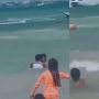 Beredar Video Pria dan Wanita Diduga Sepasang Kekasih Lakukan Aksi Tak Senonoh saat Berendam di Pantai
