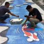 Warga Kawalu Sulap Jalan Sepanjang 100 Meter Jadi Sungai Berisi Ikan Koi