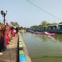 Turun ke Sungai, Pemuda di Sukadiri Serang Kibarkan Bendera Merah Putih 50 Meter di Sungai Kawasan Kesultanan Banten