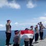 Polres Anambas Kibarkan Bendera Indonesia di Tiga Pulau Terluar di Kepulauan Riau