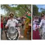 Ajak Istri Tonton Karnaval HUT RI ke-77 Gunakan Honda ADV 150, Hengky Kurniawan Malah Kena Cubit Emak-Emak