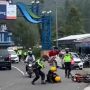 Video Pemotor Trail Berkenalpot Brong Seropot Polisi Lalu Diinjak-injak Orang Viral di Medsos