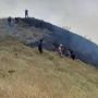 Kebakaran Hebat Landa Lereng Gunung Penanggungan di Mojokerto