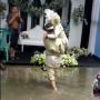 Viral Video Romantis Pengantin Laki-Laki Gendong Istri ke Pelaminan Akibat Banjir di Sambas Bikin Iri Netizen: Pengen