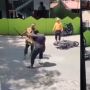 Heboh Video Dua Pria di Palu Terlibat Duel Pakai Balok dan Samurai
