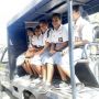 Ada Pemogokan Angkutan Kota di Kupang, Para Siswa Naik Mobil Patroli Polisi