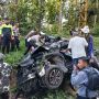 Mobil Pajero Sport Ditabrak Kereta Api Kuala Stabas di Tegineneng, Satu Orang Tewas