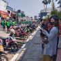 Sambut Aksi Driver Ojol Tolak Kenaikan Harga BBM, Warga Purwakarta Ikut Turun ke Jalan