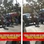 Detik-detik Oknum ASN Tendang Motor Seorang Wanita Sampai Terhempas