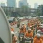 Aksi Mitra dari Bekasi dan Sekitarnya Geruduk Kantor Shopee, Publik: Dibalik Free Ongkir, Ada Kurir yang Menderita