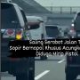 Aks Bang Jago Pengemudi Mobil Dinas Pemerintah di Tol Jagorawi, Todongkan Pistol ke Pengendara Lain