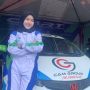 Mengenal Gadis Berhijab Cantik Asal Cianjur Yang Ikut Ngaspal di Kejurnas Slalom