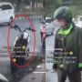 Pasrah, Driver Ojol Ini Saksikan Motornya Terbakar Saat Bawa Penumpang