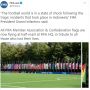 Beri Penghormatan Tragedi Kanjuruhan, Bendera Anggota Federasi FIFA Dikibarkan Setengah Tiang