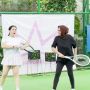 10 Potret Mama Rieta Main Tenis Bareng Putrinya, Cara Main Nagita Slavina Jadi Sorotan