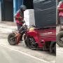 Gerobak Motor Lelah, Penampakannya Dikira Warganet Moge Modif