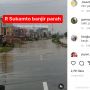 Palembang Bak Luapan Sungai Pagi Ini, Warga Sulit Melintasi Jalan Terendam Banjir