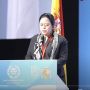 Puan Maharani Gelagapan saat Pidato Pakai Bahasa Inggris, Warganet Minta Matikan Mic: Daripada Malu Bu