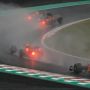 Hujan Deras Disertai Angin Kencang di Sirkuit Suzuka, Lap Pertama Grand Prix Jepang Dihentikan
