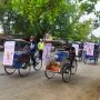 GMC Gandeng Komunitas Becak Kuala Kapuas Konsolidasikan Dukungan Melalui Konvoi dan Deklarasi
