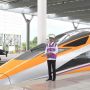 Presiden Jokowi Tinjau Proyek Kereta Cepat Jakarta - Bandung di Stasiun Tegalluar