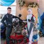 The Real 'Cah Otomotif', Pengantin Ini Nikahan di Bengkel Pakai Baju ala Pembalap
