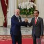 Presiden Jokowi Sambut Presiden FIFA Gianni Infantino di Istana Merdeka
