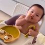 Bikin Gemas! Ini 5 Botret Baby Izz Mukbang, Anak Nikita Willy yang Jalani Metode MPASI BLW