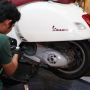 Vespa Matik Terendam Banjir, Begini Langkah Awal Penanganannya