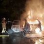 Toyota Yaris Silver Hangus Terbakar di Kalideres, Api Muncul dari Kap Mesin Mobil