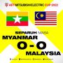 Hasil Piala AFF 2022: Dibombardir Myanmar, Malaysia Masih Mampu Menang 1-0