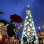 Suasana Ala Eropa di La Riviera PIK 2 saat Hari Raya Natal