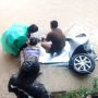 Laka Lantas Pangkep, Lima Nyawa Melayang Akibat Mobil Tabrak Pohon dan Masuk Parit Besar