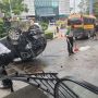 Mobil Tabrak Pagar Hotel di Medan, Pengemudi Tewas, 2 Penumpang Luka-luka