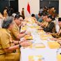 Hadiri Rakornas, Presiden Jokowi Santap Siang Bersama Peserta