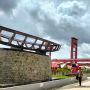 Kucurkan Rp7,5 Miliar, Kemenhub Bangun Plaza 16 Palembang Dengan Ikon Tugu Kapal Getek