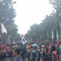 Ojol Demo Tolak ERP di Balai Kota, Jalan Medan Merdeka Selatan Ditutup Sementara