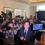 Tiba Lebih Dahulu, Erick Thohir Didampingi Agum Gumelar Masuki Ruang KLB PSSI