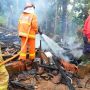Ditinggal Sholat, Pabrik Kopra di Cisaga Ciamis Ludes Terbakar