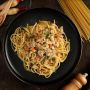 Kehabisan Ide Menu Buka Puasa? Coba Resep Spaghetti Aglio Olio Kecombarang Tuna Simpel Banget