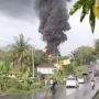 Kepulan Asap Hitam Pekat, Booster 77 Pertamina di Banyuasin Terbakar
