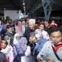 Kloter Pertama, 8 Gerbong Kereta Mudik Gratis Rute Jakarta Kutoharjo Diberangkatkan