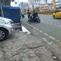 Lokasi Kecelakaan Mobil MPV Ngebut Tabrak Amalia hingga Tiga Lapak Pedagang Kurma Ditaburi Bunga