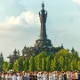 Ribuan Umat Muslim Gemakan Takbir Dan Salat Id di Lapangan Renon