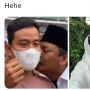 Kaesang Pangarep Pamer Kecup Mesra Erina Gudono, Lah Kok Gibran Rakabuming Malah Disosor Pria Berkumis?