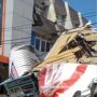 Heboh Bangunan Tiga Lantai di Jalan Veteran Pontianak Tiba-Tiba Roboh